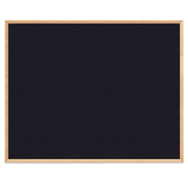 United Visual Products Wood Combo Board, 60"x36", Cherry/Black Porcelain & Cork UVDECORK6036OAK-CHERRY-BLKPORC-CORK - main